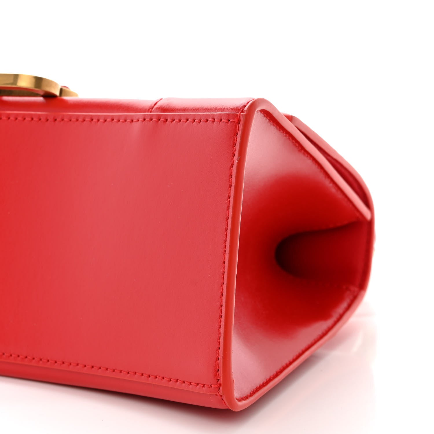 Balenciaga Shiny Box Calfskin Small Hourglass Top Handle Bag Bright Red 10 of 11