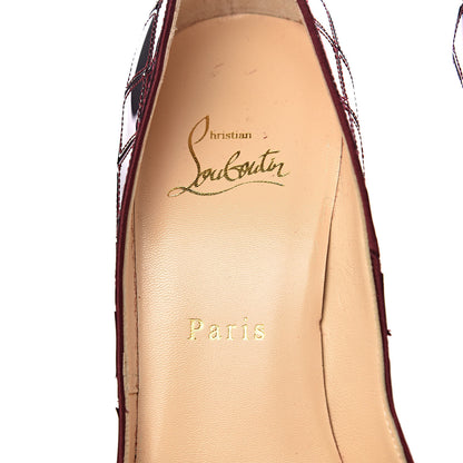 Christian Louboutin Crepe Satin Sequins Sobek 140 Pumps 38 Pink 6 of 9