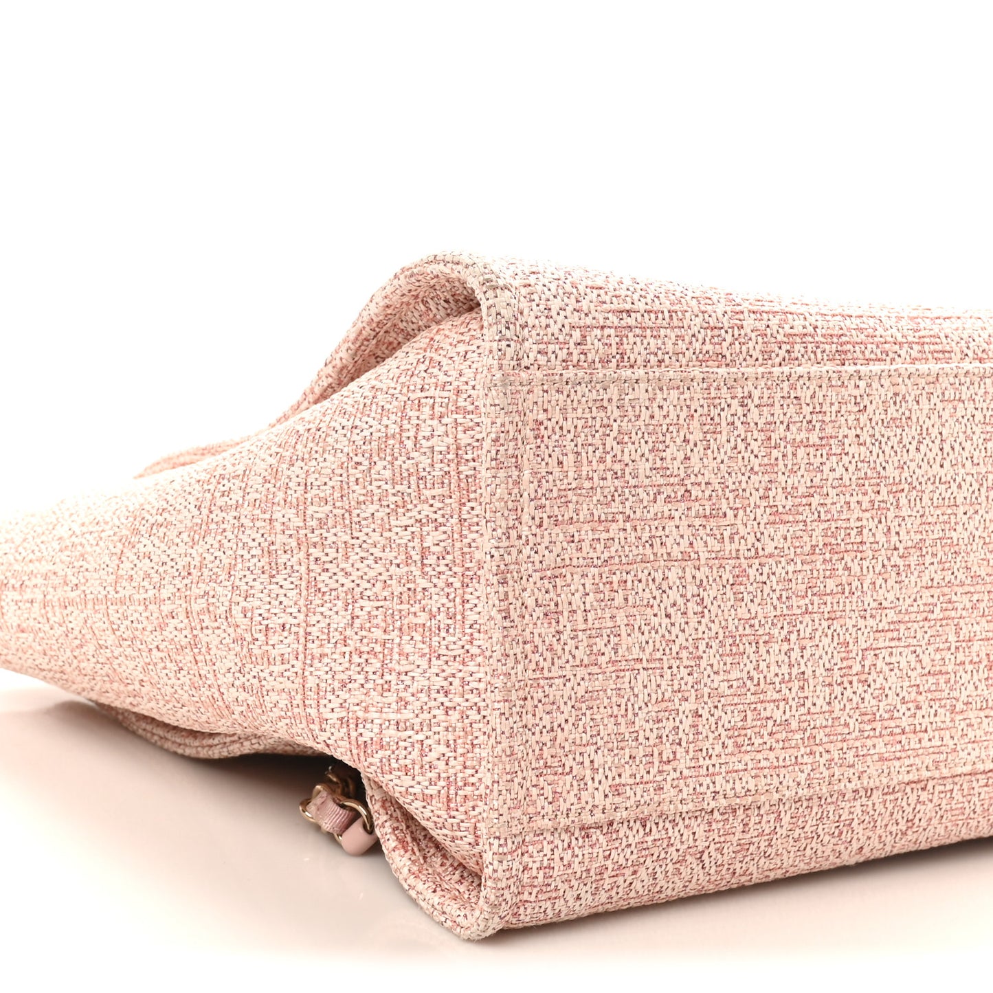 Lurex Boucle Deauville Medium Tote Pink