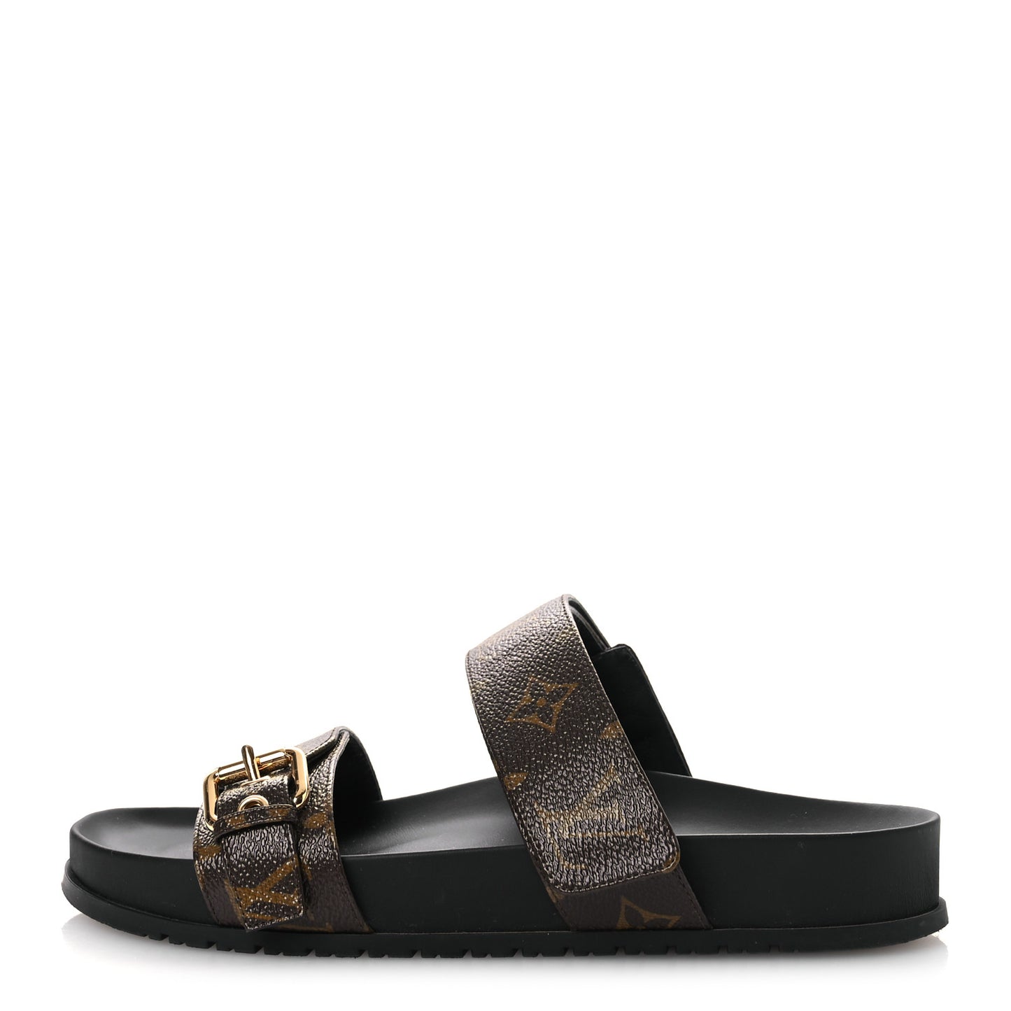 Monogram Bom Dia Mule Sandals 38 Black