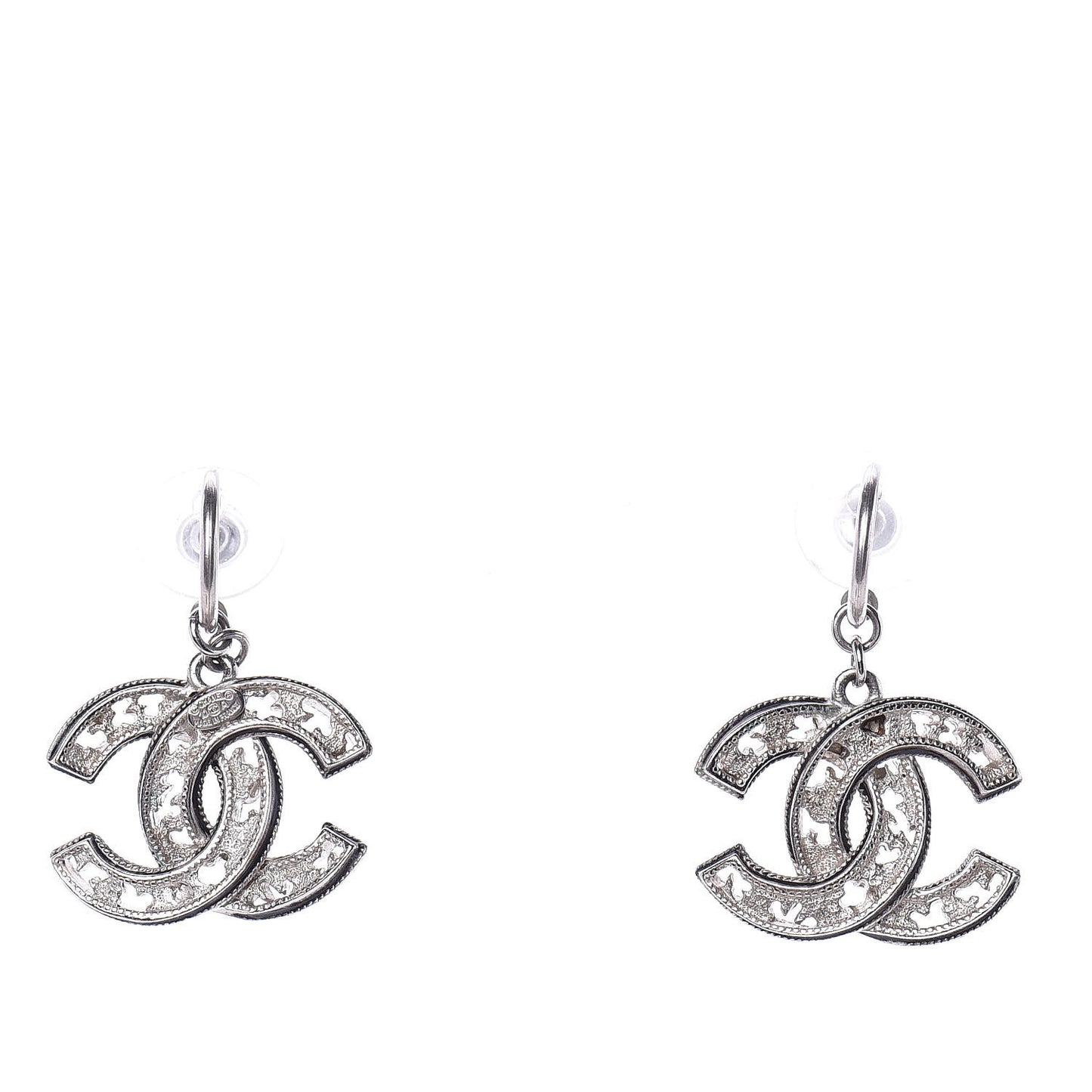 CC Chain Earrings Silver