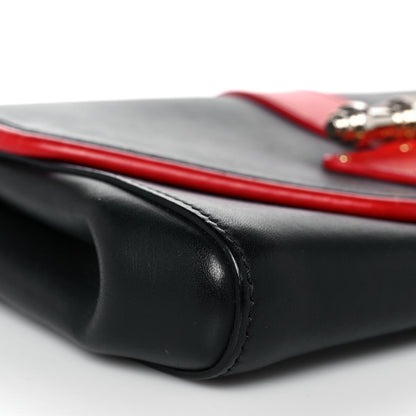 Givenchy Calfskin Obsedia Chain Clutch Black Red 7 of 10