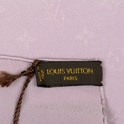 Louis Vuitton Silk Monogram Monaco Scarf Lilac 5 of 5