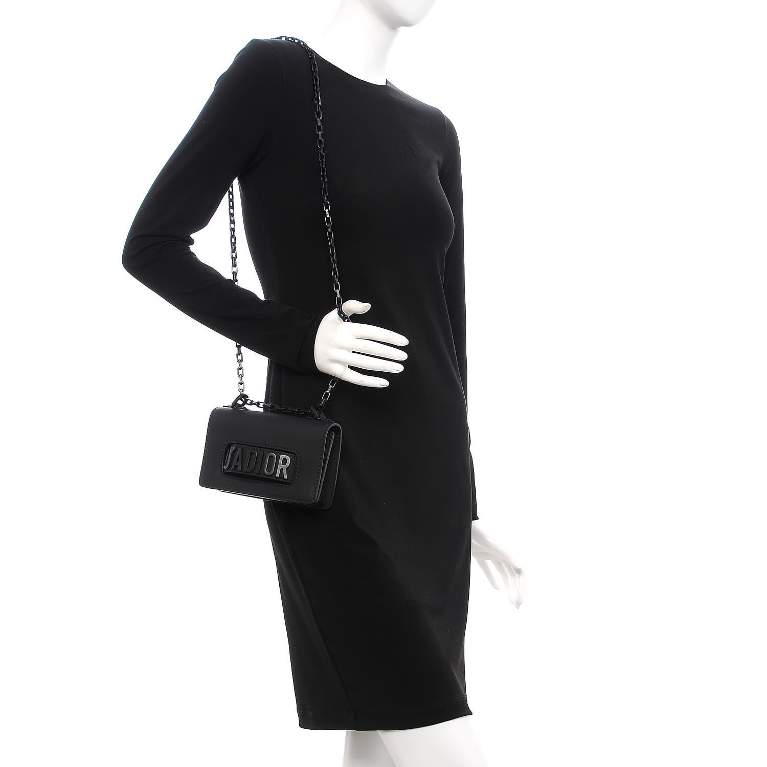 Christian Dior Ultra Matte Calfskin J'Adior Chain Flap Bag Black 2 of 12