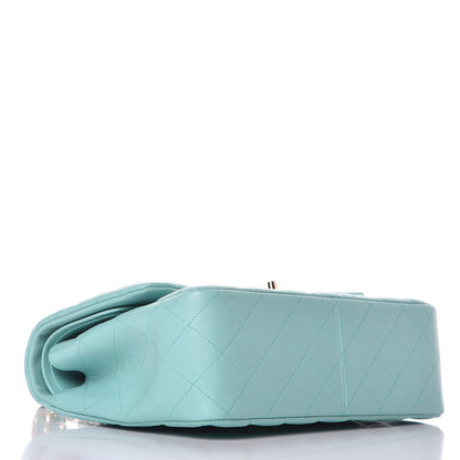 Chanel Caviar Quilted Jumbo Double Flap Light Blue 4 of 11