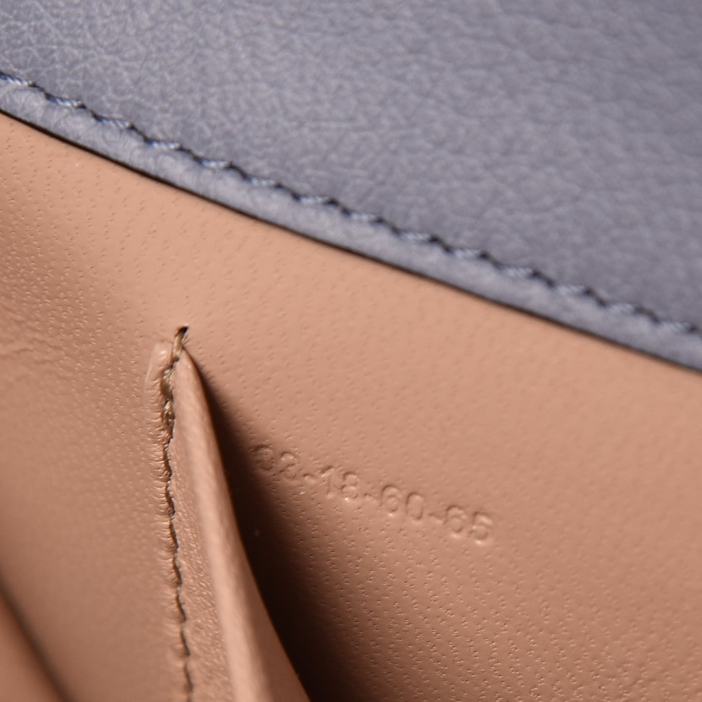 Calfskin Small Nile Bracelet Minaudiere Bag Washed Blue