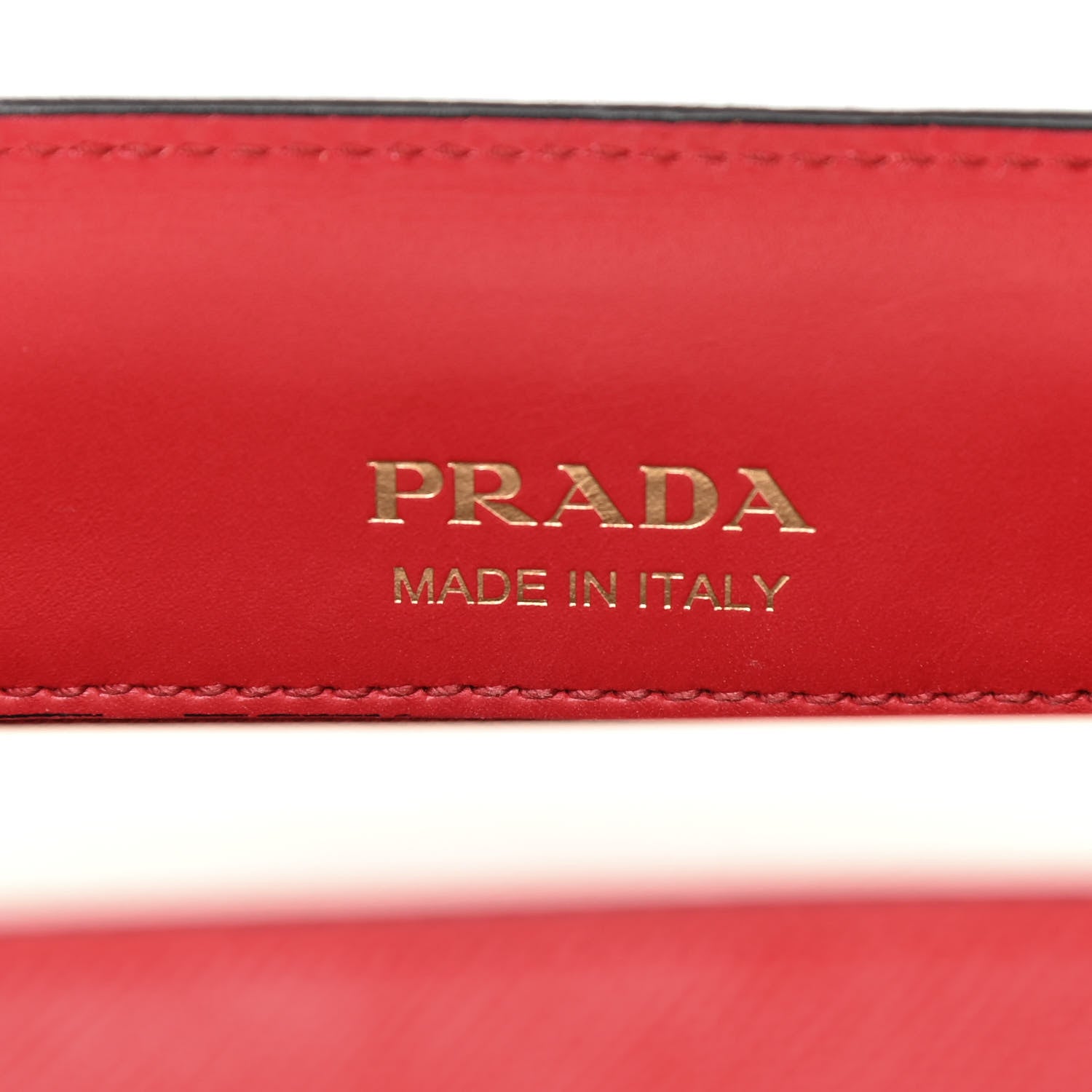 Prada Saffiano City Calfskin Small Bibliothèque Top Handle Rosso White 6 of 9