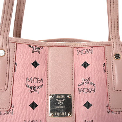 MCM Visetos Medium Liz Reversible Shopper Tote Soft Pink 8 of 10