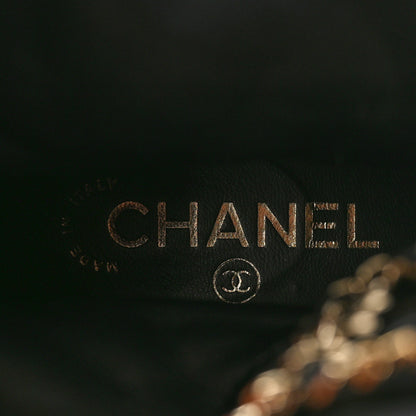 Chanel Shiny Lambskin Quilted Lace Up Combat Boots 40 Black 7 of 9