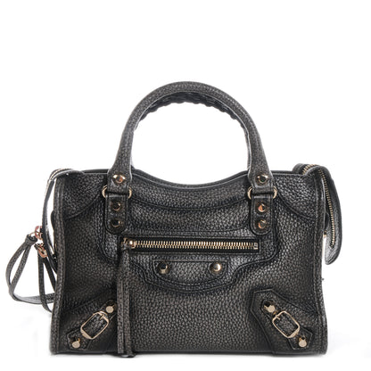 Balenciaga Grained Calfskin Classic Gold Hardware Mini City Ombre Grey Gradient 1 of 9
