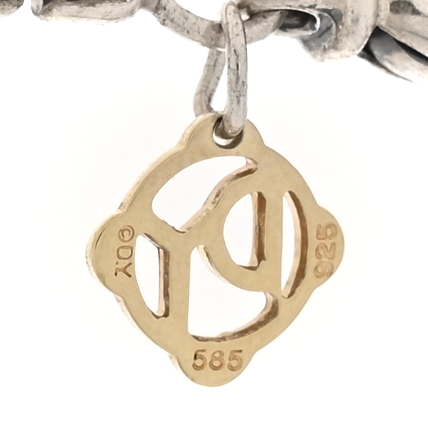 Sterling Silver 14K Yellow Gold 3.6mm Box Chain Necklace 32"