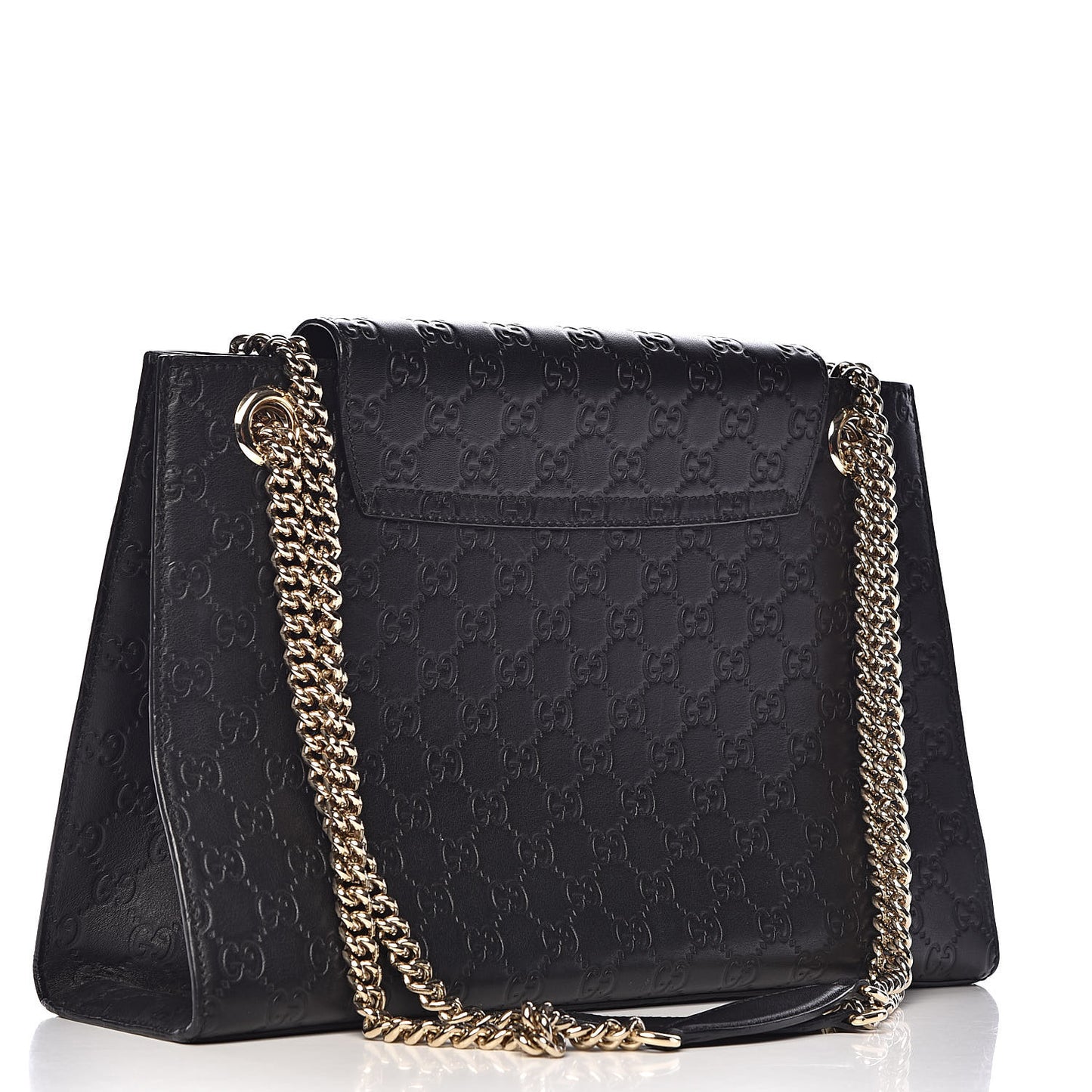 Guccissima Large Emily Chain Shoulder Bag Black
