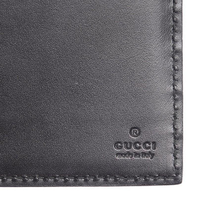 Gucci Guccissima Avel Continental Flap Wallet Black 7 of 9