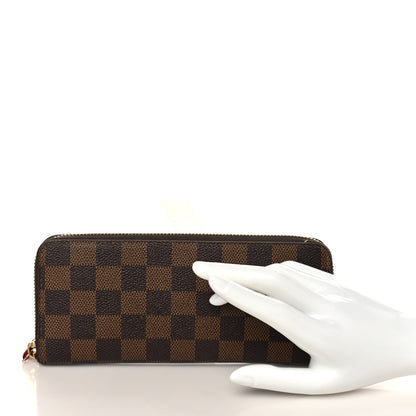 Louis Vuitton Damier Ebene Clemence Wallet Cherry 2 of 6