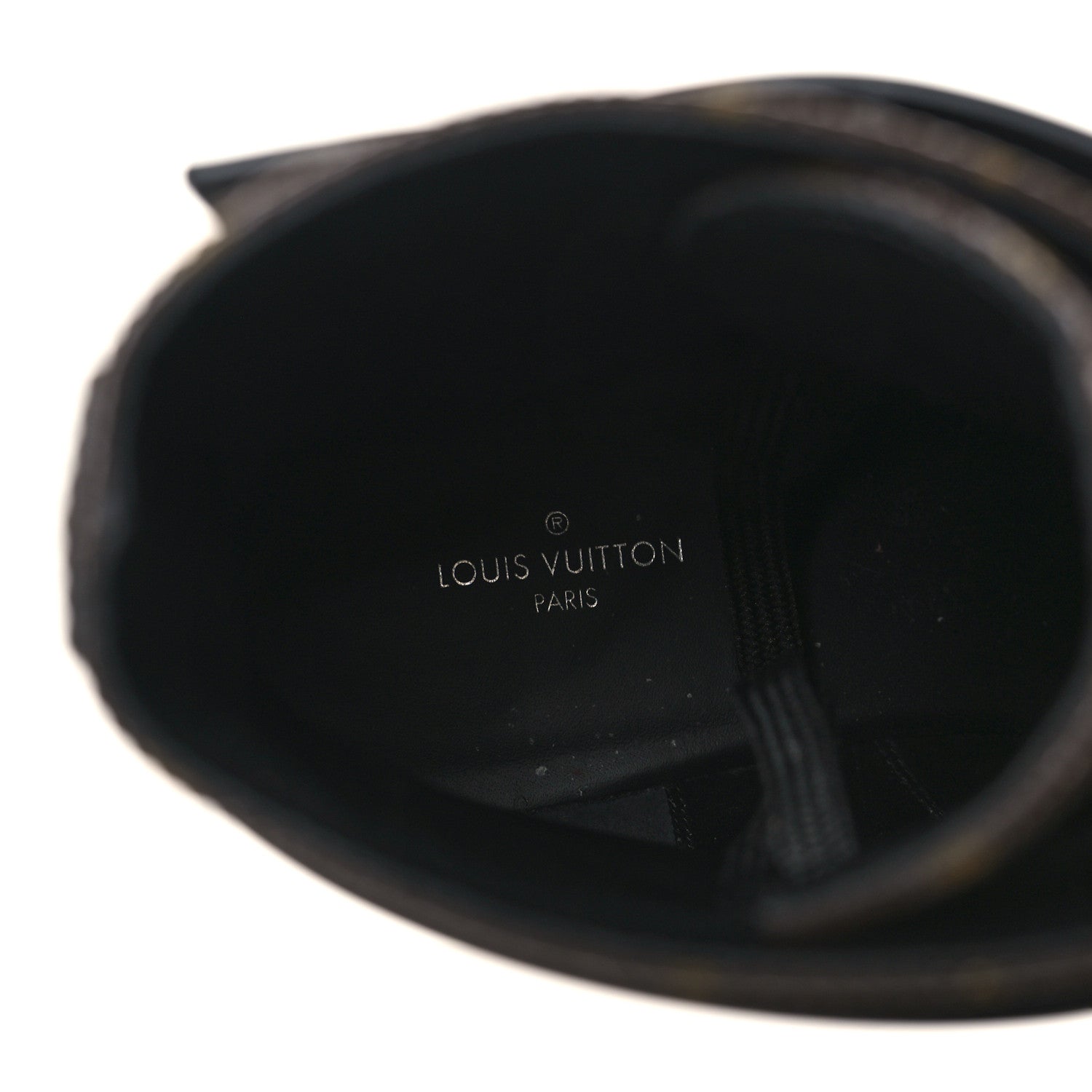 Louis Vuitton Calfskin Monogram Wonderland Flat Ranger Boots 39 Black 7 of 9