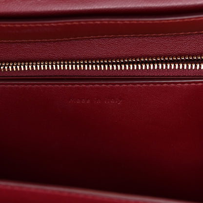 Celine Box Calfskin Medium Classic Box Flap Bag Burgundy 7 of 10