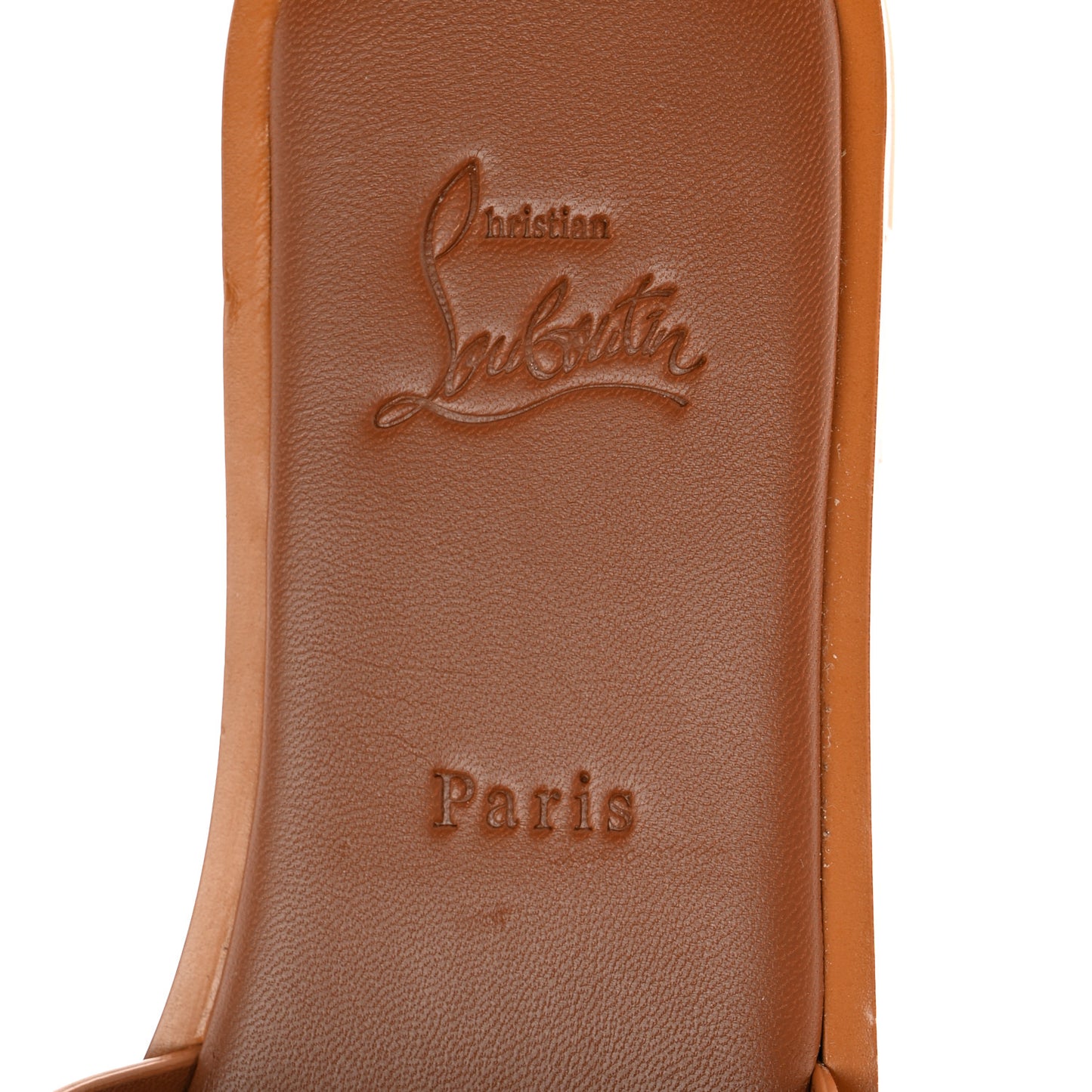 Calfskin Mule Flat Slides 37 Cuoio
