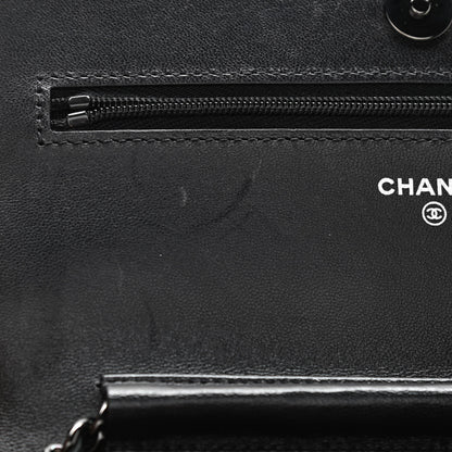 Chanel Lambskin Quilted Wallet On Chain WOC So Black 12 of 14