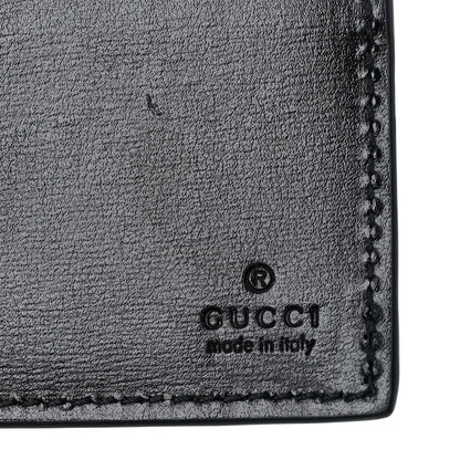 Gucci Boarded Plutone Calfskin GG Marmont Bi-Fold Wallet Black 6 of 7