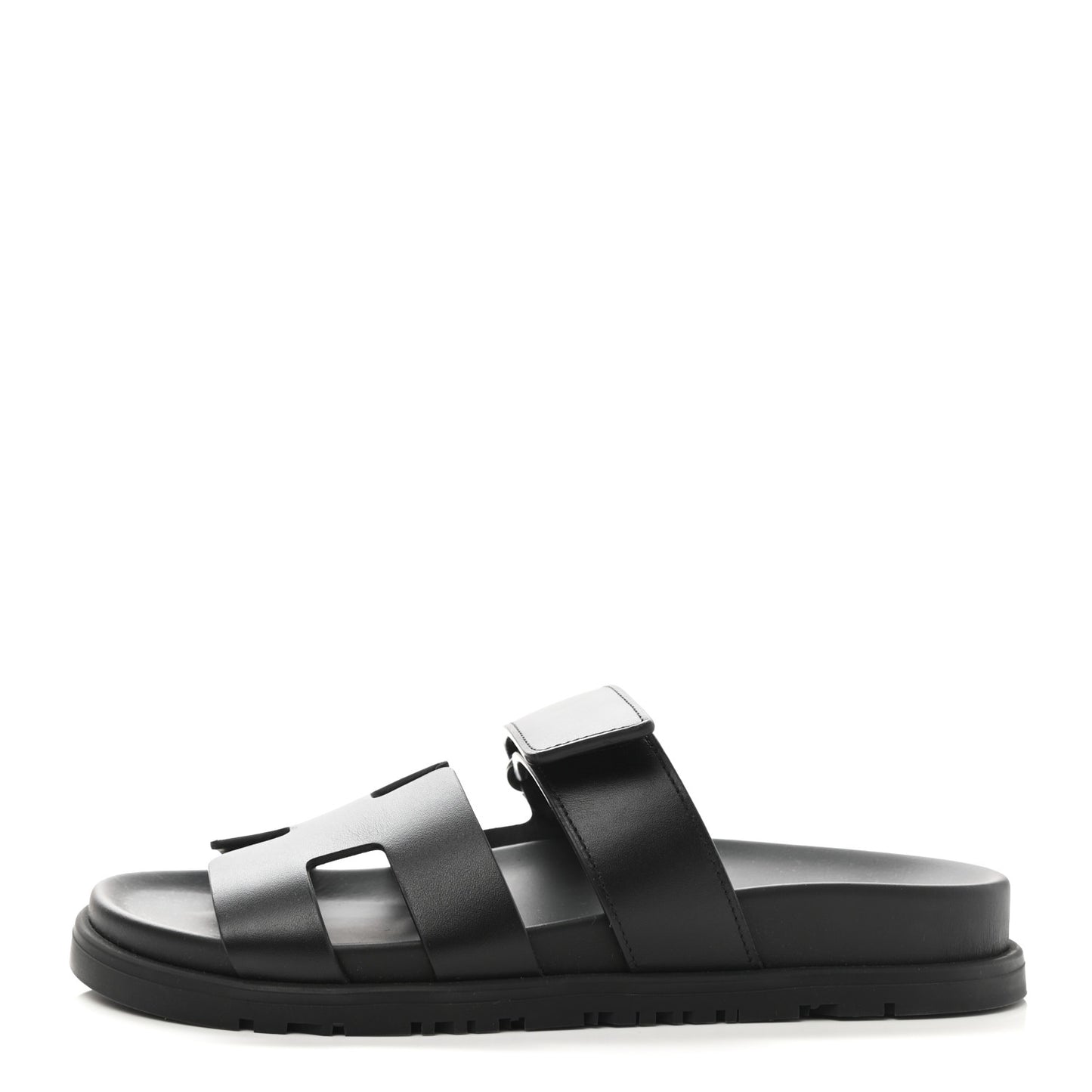 Calfskin Womens Chypre Sandals 35.5 Black
