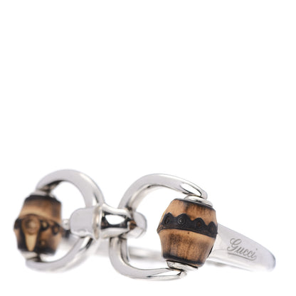 Gucci Sterling Silver Bamboo Horsebit Bracelet 3 of 5
