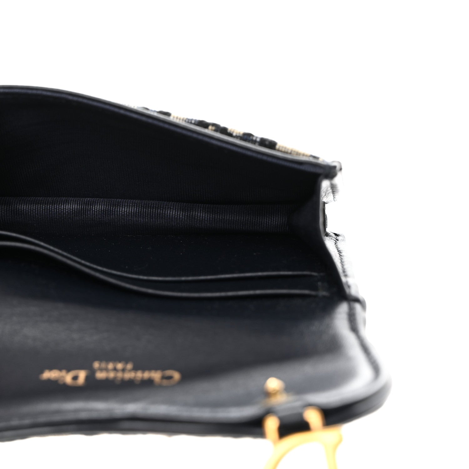Christian Dior Oblique Saddle Card Holder Blue 5 of 9