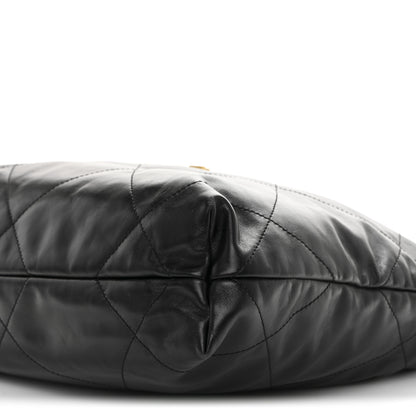 Chanel Shiny Calfskin Quilted Small Chanel 22 Black 11 of 14