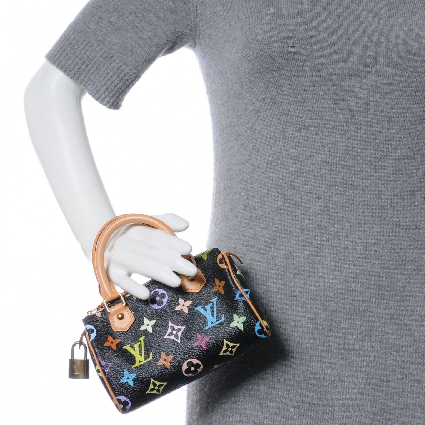 Monogram Multicolor Mini Sac HL Speedy Black