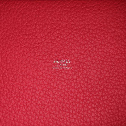 Hermes Taurillon Clemence Monochrome Picotin Lock 18 PM Rose Mexico 6 of 10