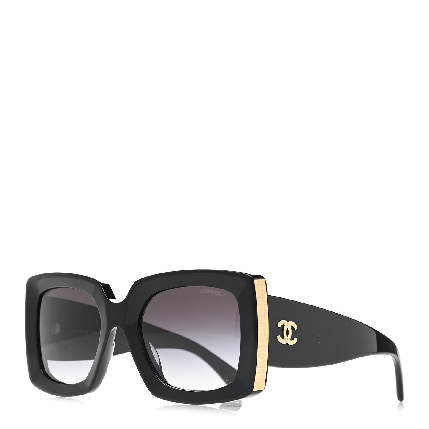 Acetate Rectangle Sunglasses 5435 Black
