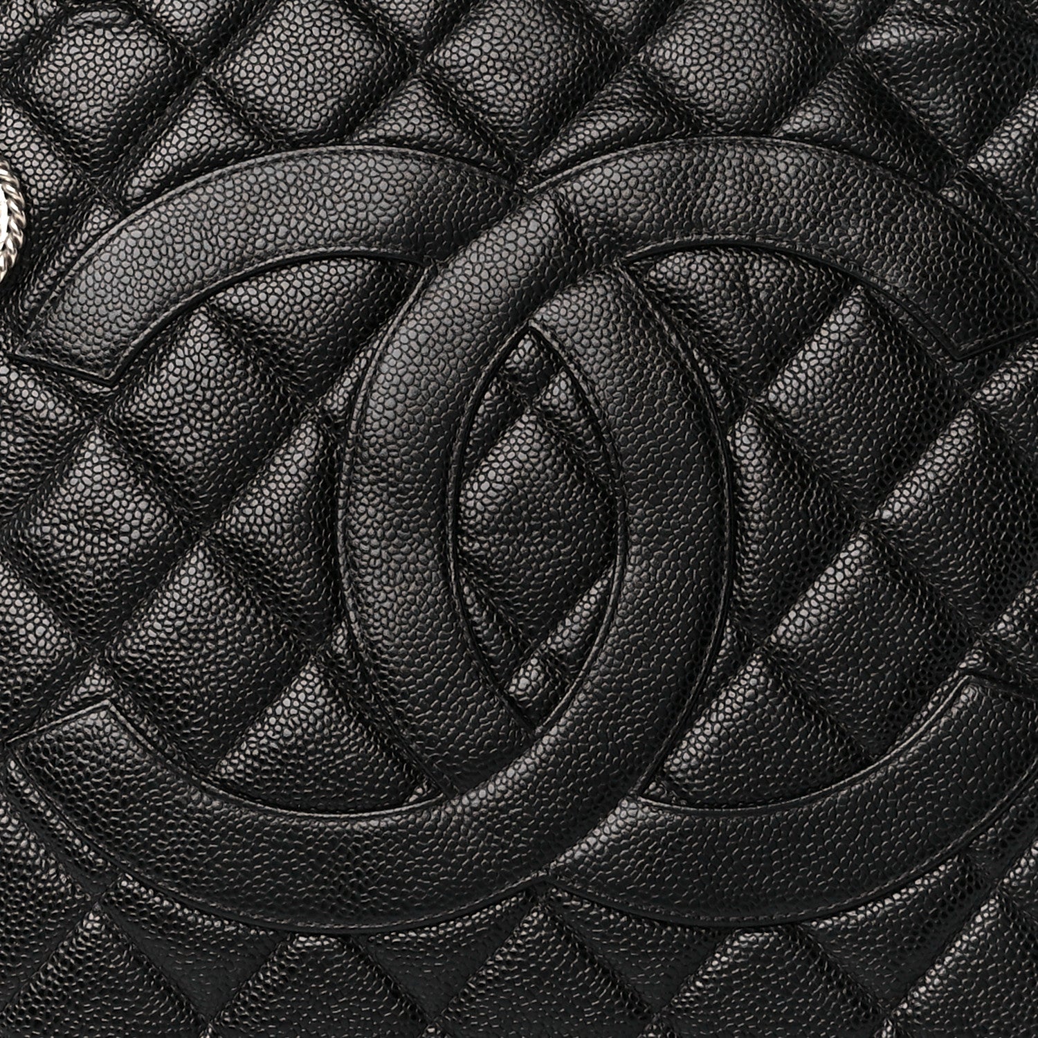 Chanel Caviar Quilted Medallion Tote Black 8 of 10