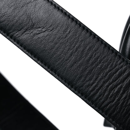 Saint Laurent Calfskin Patch Embellished Museum Flat Briefcase Black 15 of 16