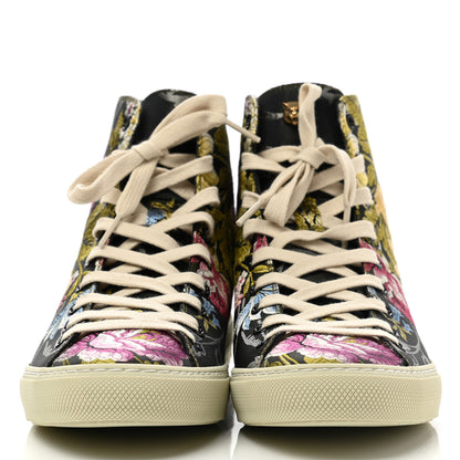 Gucci Canvas Romantic Print Major Blind For Love High Top Sneakers Black 2 of 8