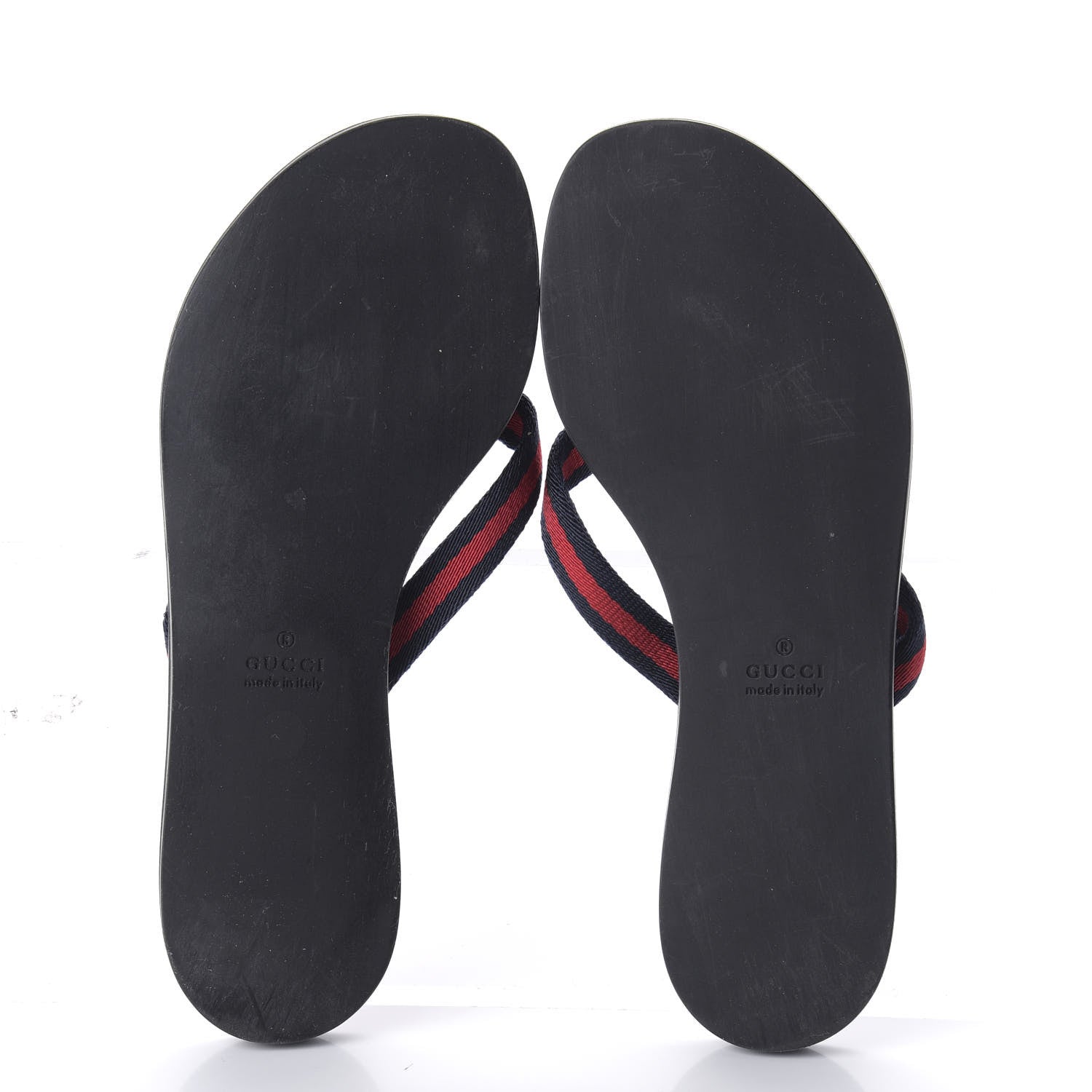 Gucci Web Thong Sandals 36 Navy 5 of 6