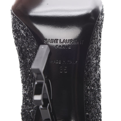 Saint Laurent Glitter Opyum 100 Pumps 35 Black 7 of 8