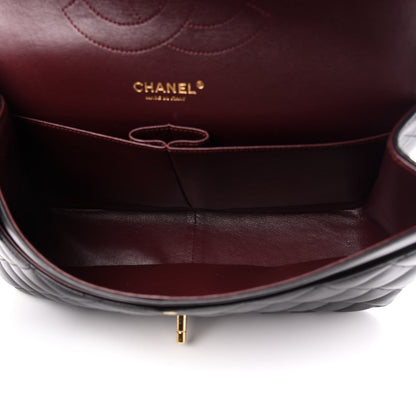 Chanel Lambskin Quilted Jumbo Double Flap Black 6 of 15