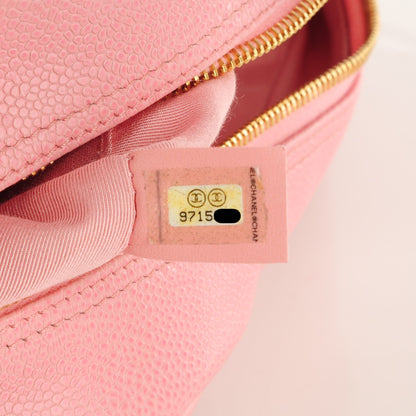 Chanel Caviar Quilted Small Bowler Pink 7 of 12