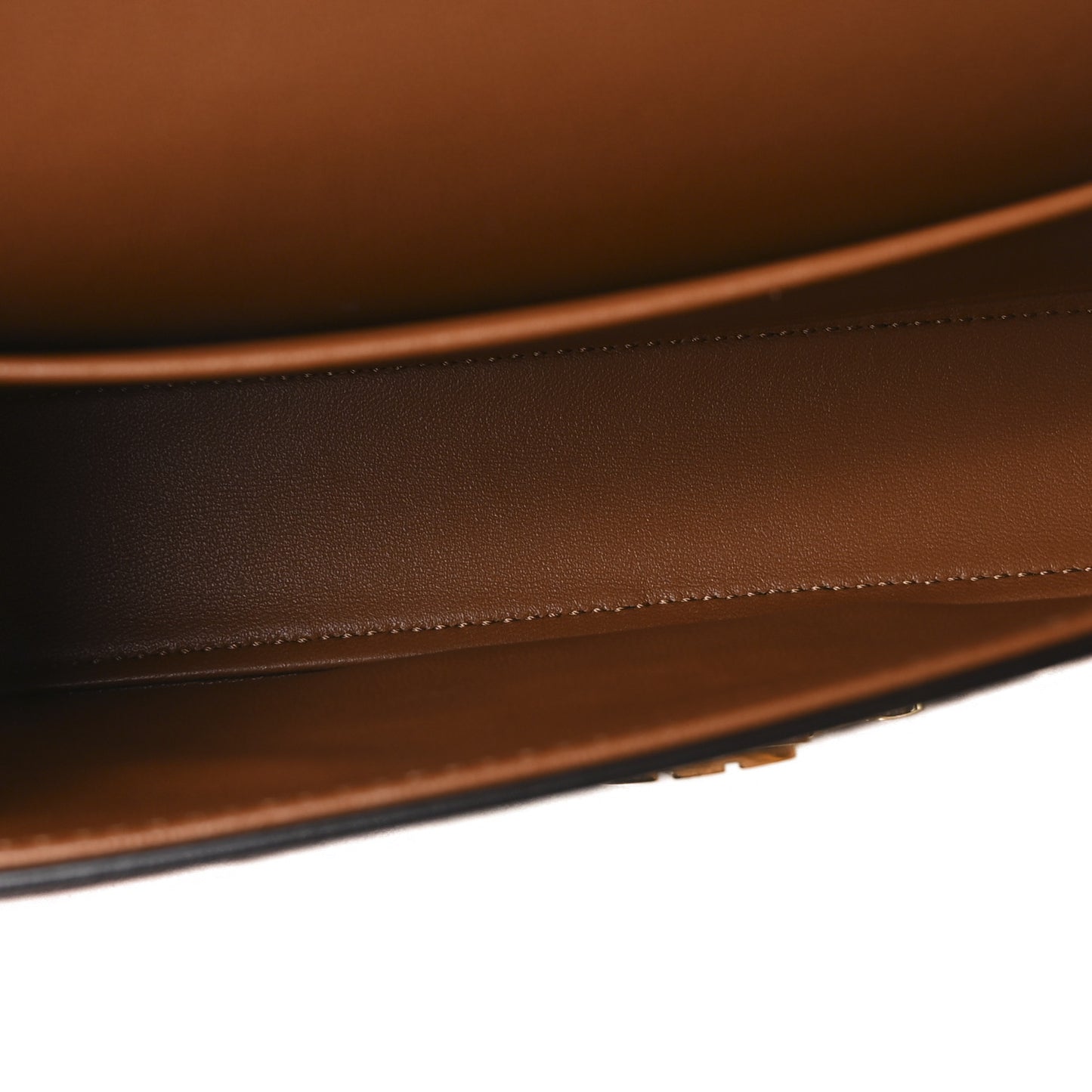 Natural Calfskin Triomphe Shoulder Bag Tan