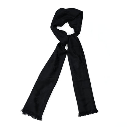 Hermes Cashmere Silk New Libris Stole Black 1 of 4