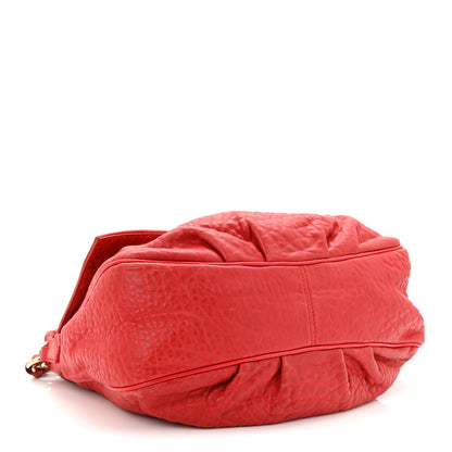 Fendi Crinkled Lambskin Mia Shoulder Flap Red 4 of 10