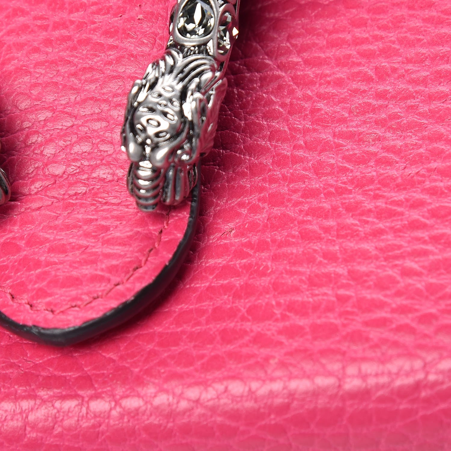 Gucci Dollar Calfskin Crystal Mini Dionysus Chain Wallet Box Pink 9 of 9