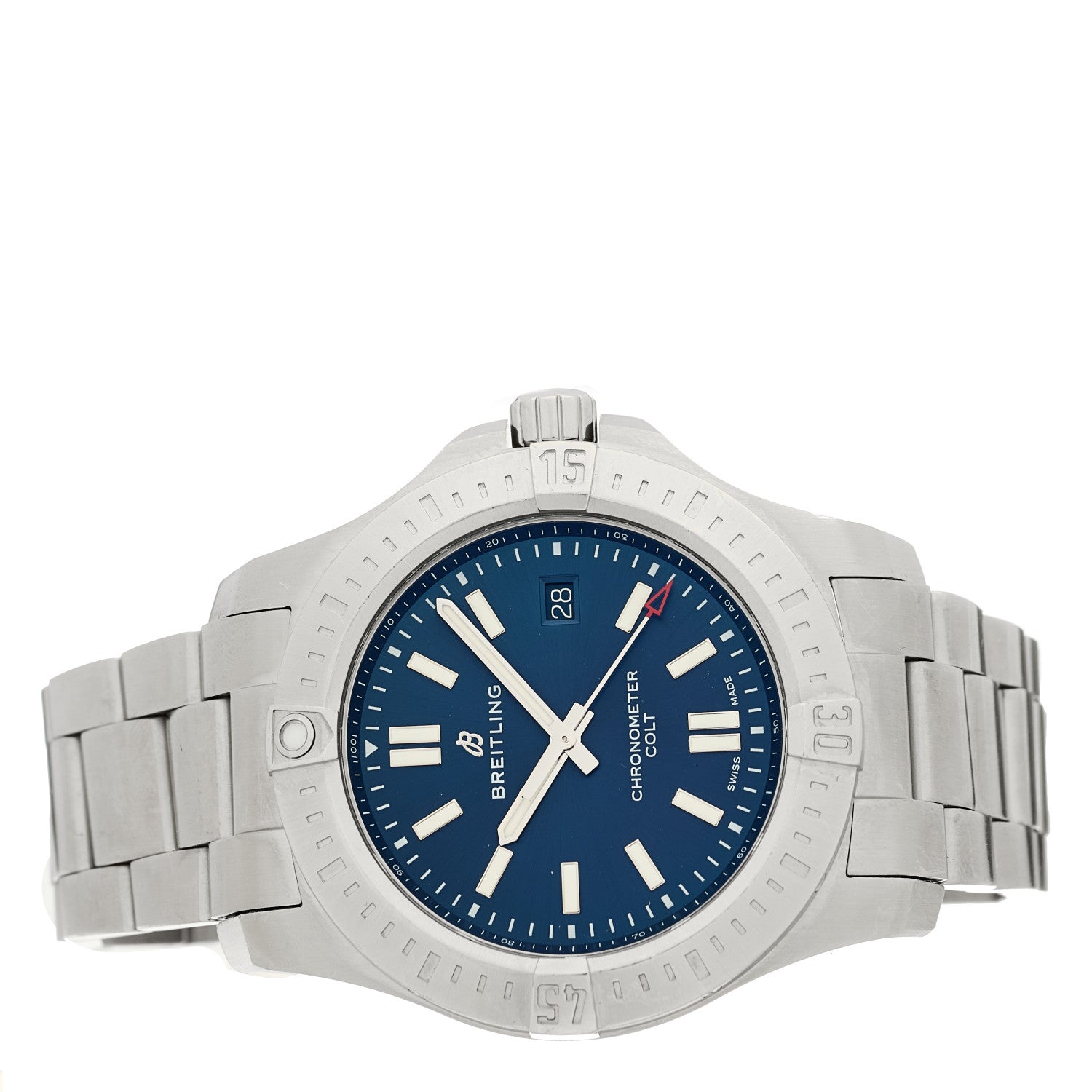 Breitling Stainless Steel 44mm Colt Chronometer Automatic Watch Blue A17388 2 of 5