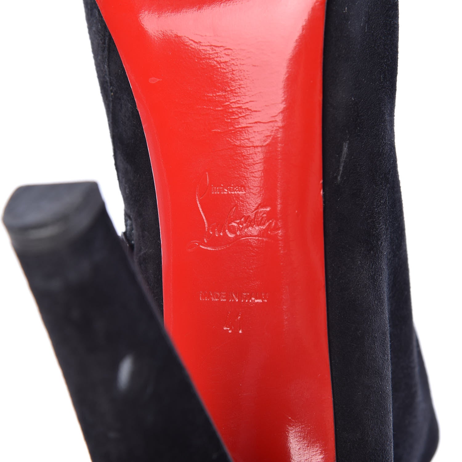 Christian Louboutin Suede Vicky 140 Ankle Booties 41 Black 8 of 22
