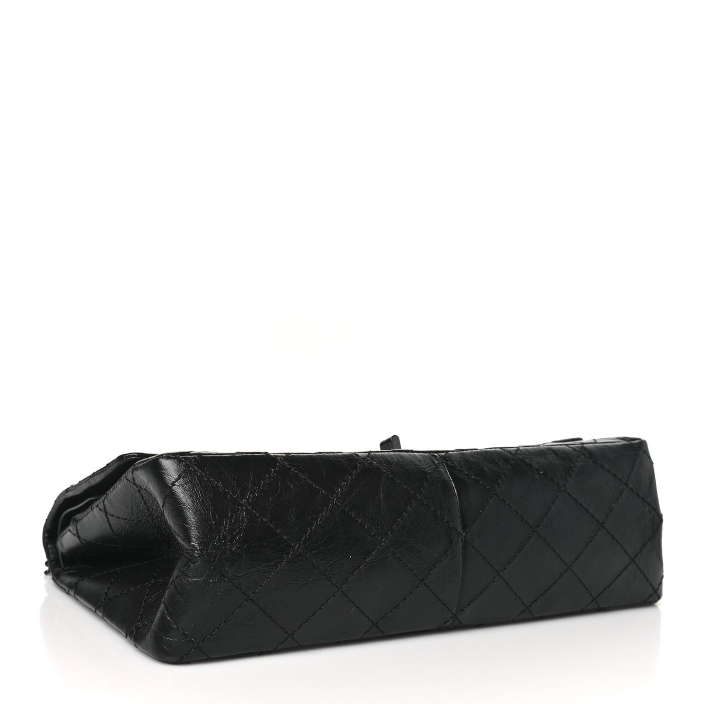 Aged Calfskin Quilted 2.55 Reissue 226 Flap So Black
