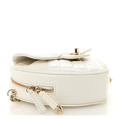 Chanel Lambskin Quilted CC In Love Heart Bag White 4 of 11