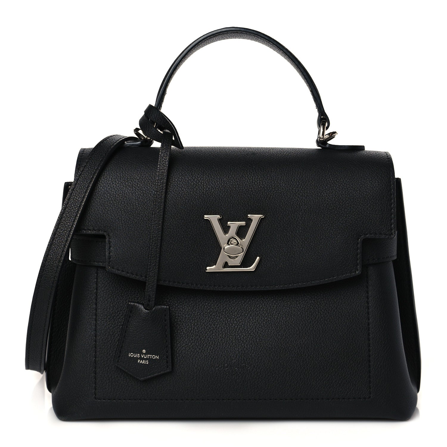Louis Vuitton Calfskin Lockme Ever BB Black 1 of 10