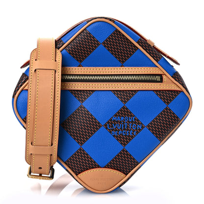 Louis Vuitton Damier Pop Chess Messenger Blue 1 of 9