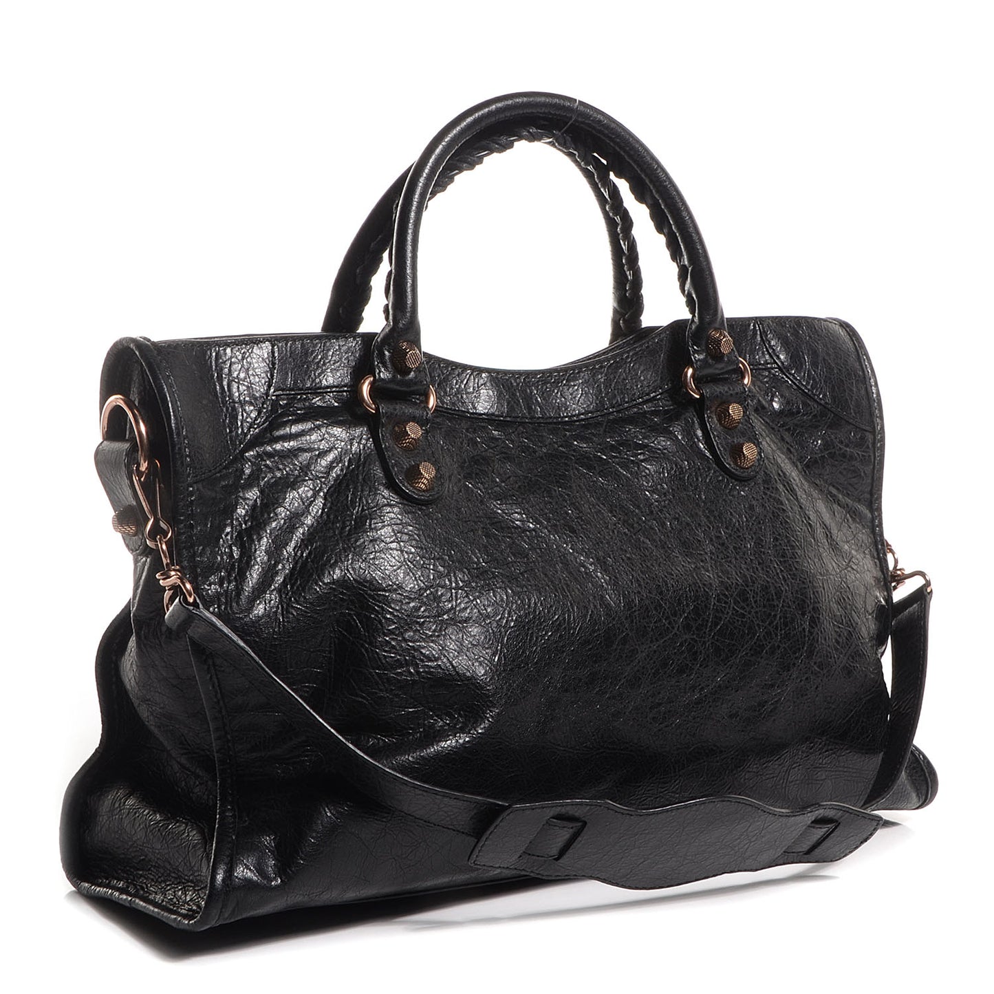 Agneau Giant 12 Rose Gold Hardware City Black
