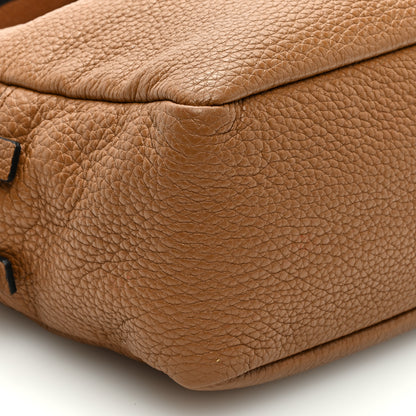 Prada Vitello Daino Soft Medium Double Zip Shoulder Bag Caramel 8 of 9