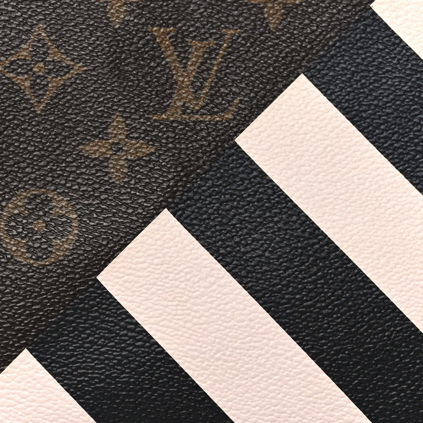 Monogram Stripes Pochette Plate PM
